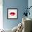 Beautiful Woman's Lips Formed By Abstract Blots-artant-Framed Premium Giclee Print displayed on a wall