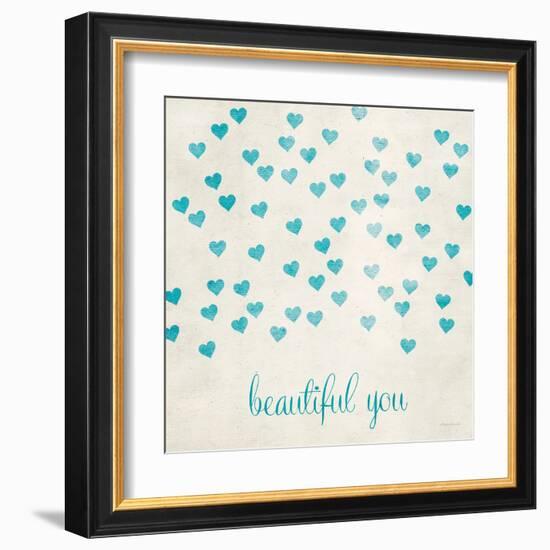 Beautiful You in Blue-Morgan Yamada-Framed Art Print