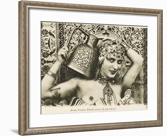 Beautiful Young Woman of the Kabyle People-null-Framed Photographic Print