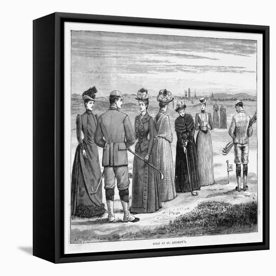 Beautifully Attired Ladies Enjoy a Game at St. Andrews Scotland-null-Framed Premier Image Canvas