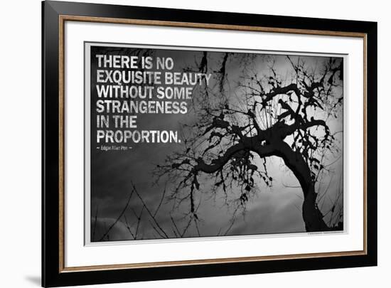 Beauty and Strangeness Edgar Allan Poe Poster-null-Framed Photo