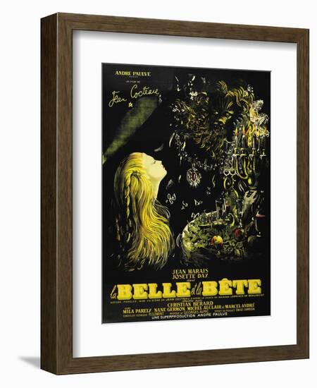 Beauty And the Beast, 1946, "La Belle Et La Beïte" Directed by Jean Cocteau-null-Framed Giclee Print