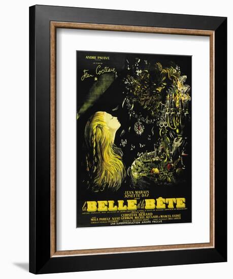 Beauty And the Beast, 1946, "La Belle Et La Beïte" Directed by Jean Cocteau-null-Framed Giclee Print