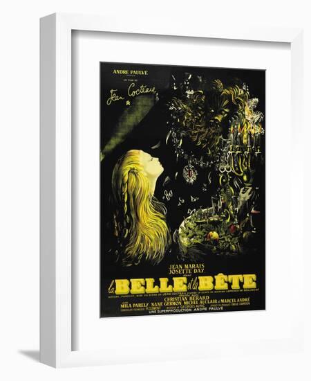 Beauty And the Beast, 1946, "La Belle Et La Beïte" Directed by Jean Cocteau-null-Framed Giclee Print