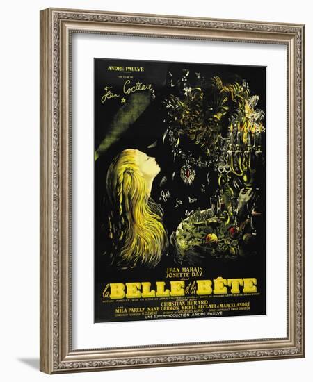 Beauty And the Beast, 1946, "La Belle Et La Beïte" Directed by Jean Cocteau-null-Framed Giclee Print