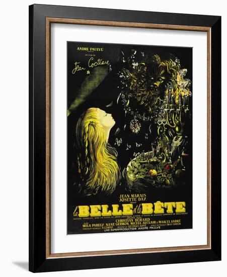 Beauty And the Beast, 1946, "La Belle Et La Beïte" Directed by Jean Cocteau-null-Framed Giclee Print