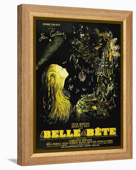 Beauty And the Beast, 1946, "La Belle Et La Beïte" Directed by Jean Cocteau-null-Framed Premier Image Canvas