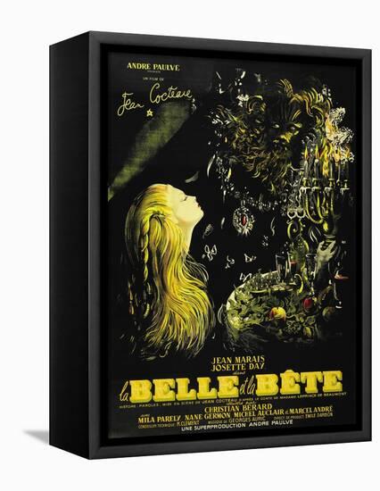 Beauty And the Beast, 1946, "La Belle Et La Beïte" Directed by Jean Cocteau-null-Framed Premier Image Canvas