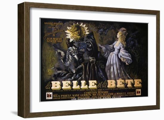 Beauty and the Beast, 1946-null-Framed Premium Giclee Print