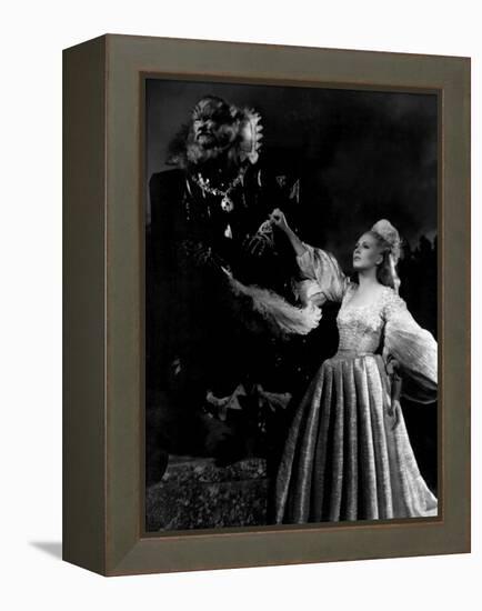 Beauty and the Beast, (aka 'Belle Et La Bête, La'), Jean Marais, Josette Day, 1946-null-Framed Stretched Canvas