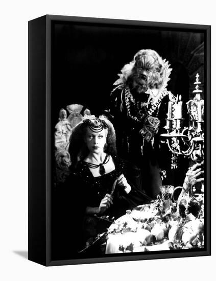 Beauty And The Beast, (aka 'Belle et la Bête, La'), Josette Day, Jean Marais, 1946-null-Framed Stretched Canvas