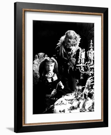 Beauty And The Beast, (aka 'Belle et la Bête, La'), Josette Day, Jean Marais, 1946-null-Framed Photo