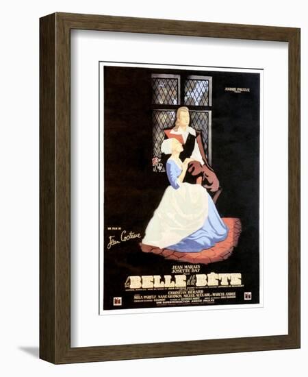 Beauty and the Beast, (aka La Belle et la Bete), 1946-null-Framed Premium Giclee Print