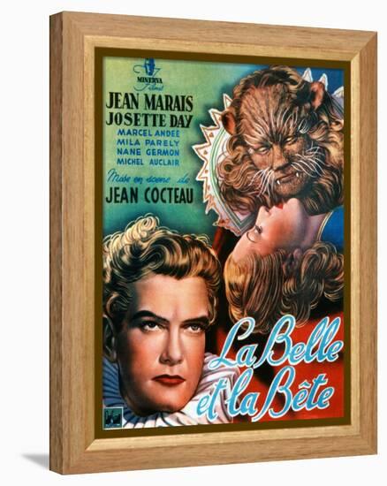 Beauty and the Beast, (AKA La Belle Et La Bete), Jean Marais, Josette Day, 1946-null-Framed Stretched Canvas