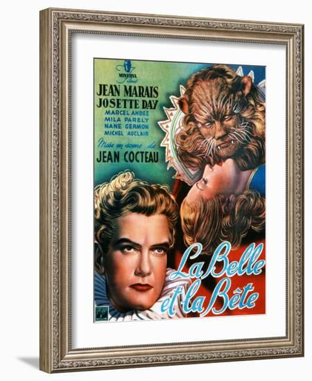 Beauty and the Beast, (AKA La Belle Et La Bete), Jean Marais, Josette Day, 1946--Framed Art Print