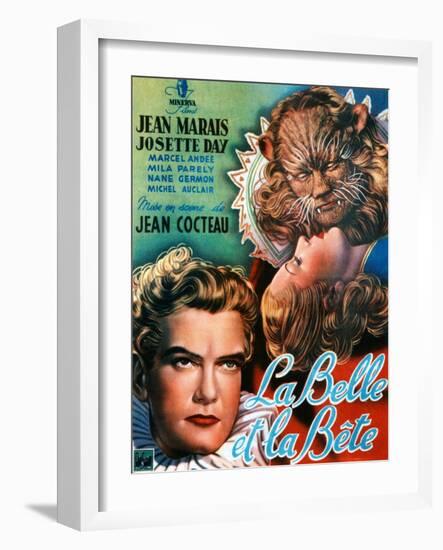 Beauty and the Beast, (AKA La Belle Et La Bete), Jean Marais, Josette Day, 1946-null-Framed Art Print