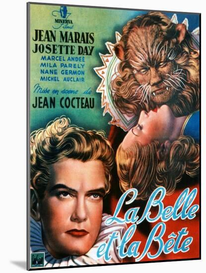 Beauty and the Beast, (AKA La Belle Et La Bete), Jean Marais, Josette Day, 1946-null-Mounted Art Print