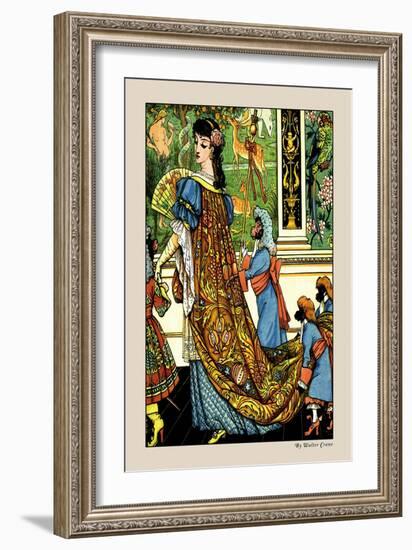 Beauty and the Beast, c.1900-Walter Crane-Framed Art Print