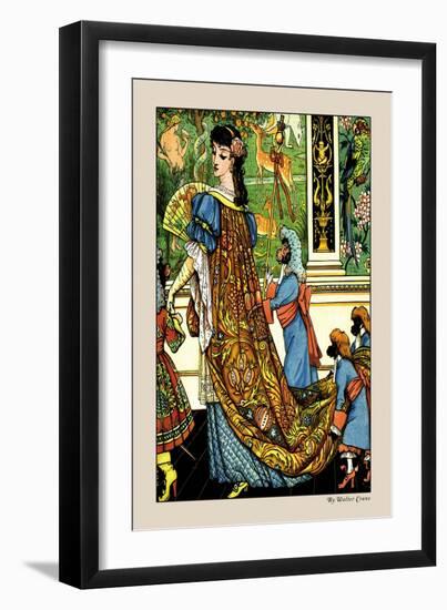 Beauty and the Beast, c.1900-Walter Crane-Framed Art Print