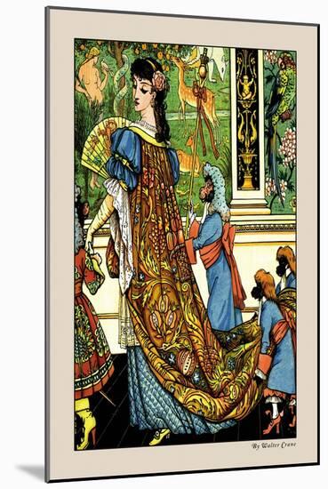 Beauty and the Beast, c.1900-Walter Crane-Mounted Art Print