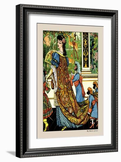 Beauty and the Beast, c.1900-Walter Crane-Framed Art Print