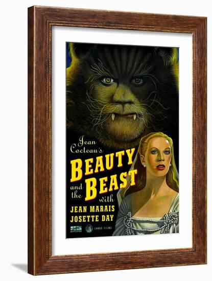 Beauty and the Beast, Jean Marais, Josette Day, 1946-null-Framed Art Print