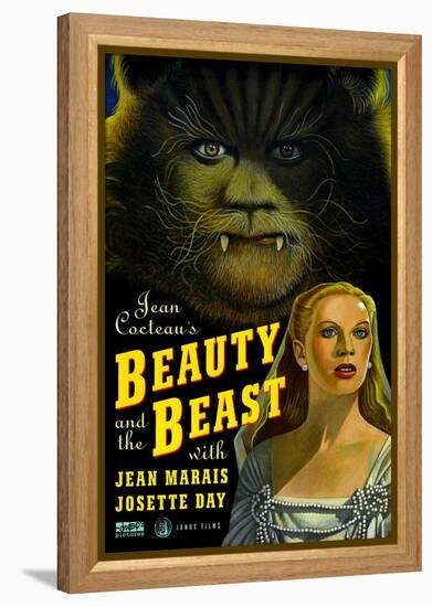 Beauty and the Beast, Jean Marais, Josette Day, 1946-null-Framed Stretched Canvas