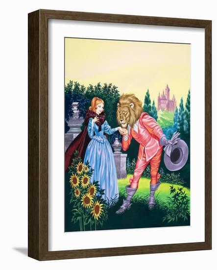 Beauty and the Beast-Ron Embleton-Framed Giclee Print