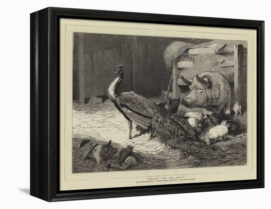 Beauty and the Beast-Charles Burton Barber-Framed Premier Image Canvas