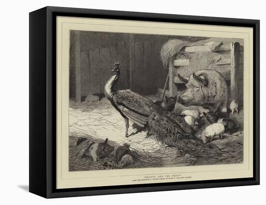 Beauty and the Beast-Charles Burton Barber-Framed Premier Image Canvas