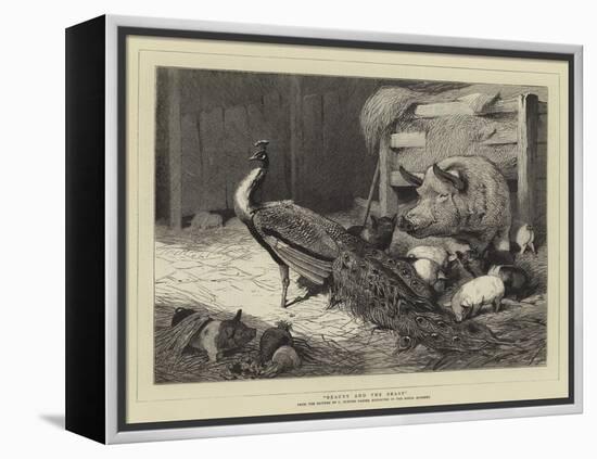 Beauty and the Beast-Charles Burton Barber-Framed Premier Image Canvas