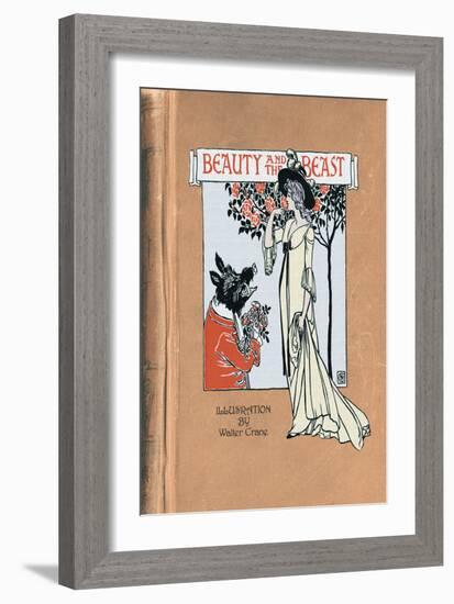 Beauty and the Beast-Walter Crane-Framed Art Print