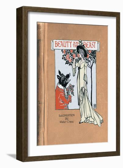 Beauty and the Beast-Walter Crane-Framed Art Print