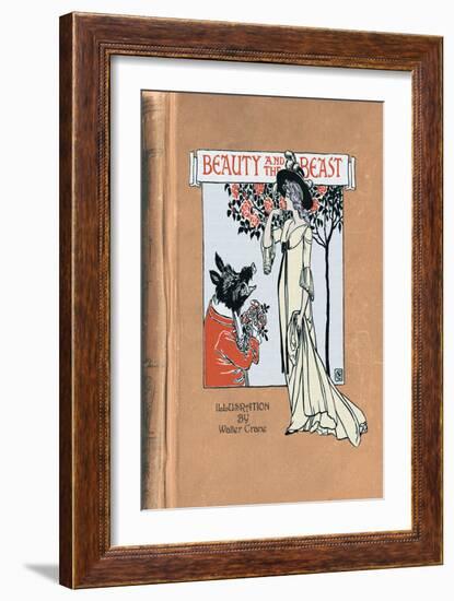 Beauty and the Beast-Walter Crane-Framed Art Print