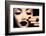 Beauty Fashion Model Girl with Black Make Up, Long Lushes-Subbotina Anna-Framed Photographic Print