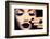 Beauty Fashion Model Girl with Black Make Up, Long Lushes-Subbotina Anna-Framed Photographic Print