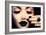 Beauty Fashion Model Girl with Black Make Up, Long Lushes-Subbotina Anna-Framed Photographic Print