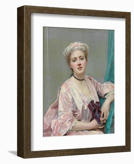 Beauty in Pink-Raimundo de Madrazo Y Garetta-Framed Giclee Print