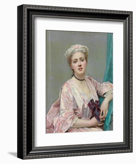 Beauty in Pink-Raimundo de Madrazo Y Garetta-Framed Giclee Print