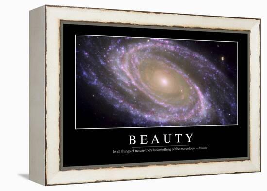 Beauty: Inspirational Quote and Motivational Poster-null-Framed Premier Image Canvas