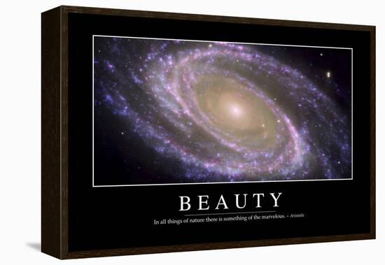 Beauty: Inspirational Quote and Motivational Poster-null-Framed Premier Image Canvas