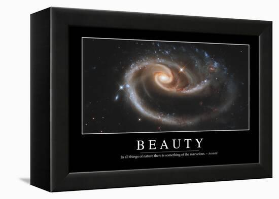 Beauty: Inspirational Quote and Motivational Poster-null-Framed Premier Image Canvas