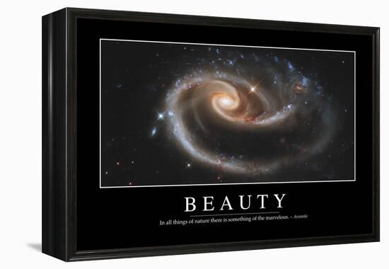 Beauty: Inspirational Quote and Motivational Poster-null-Framed Premier Image Canvas