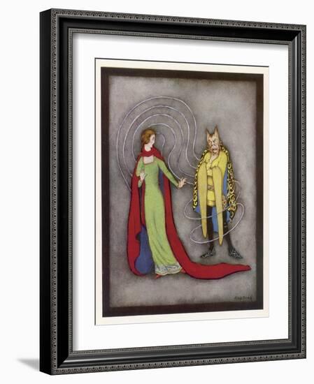 Beauty is Dismayed by the Beast's Horrific Appearance-Jennie Harbour-Framed Art Print