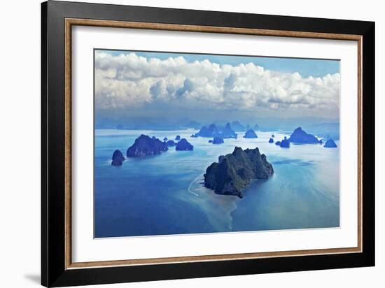 Beauty Islands like on Mars, Aerial View from the Plane-saiko3p-Framed Photographic Print