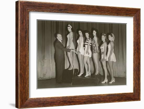 Beauty Pageant Posing-null-Framed Art Print