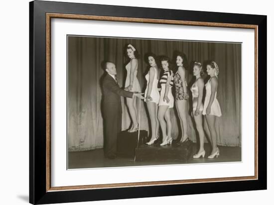 Beauty Pageant Posing-null-Framed Art Print