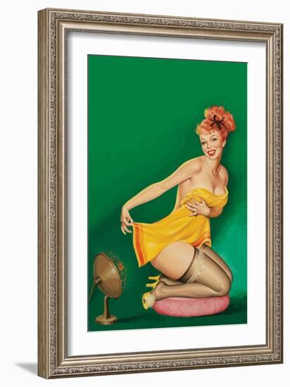 Beauty Parade Magazine; "How to Tickle a Girl's Fancy"-Peter Driben-Framed Art Print