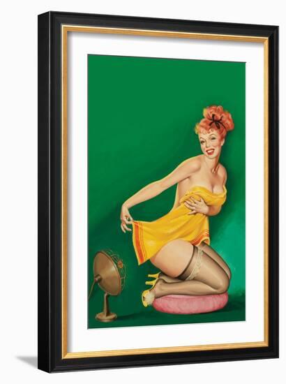 Beauty Parade Magazine; "How to Tickle a Girl's Fancy"-Peter Driben-Framed Art Print