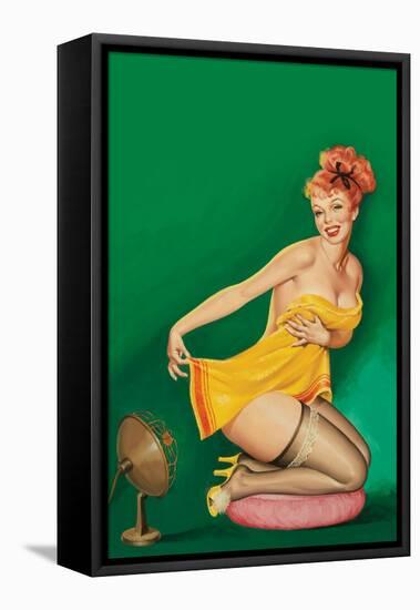 Beauty Parade Magazine; "How to Tickle a Girl's Fancy"-Peter Driben-Framed Stretched Canvas